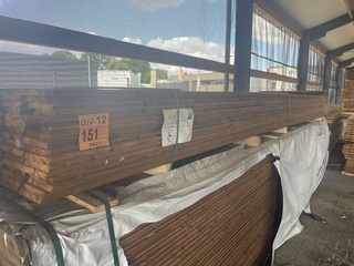 Ca. 123x Thermo Vuren wisselsponning, 19x134mm, lengte 480cm